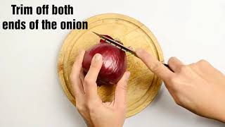 Cutting an Onion into Quarters [upl. by Cristy]