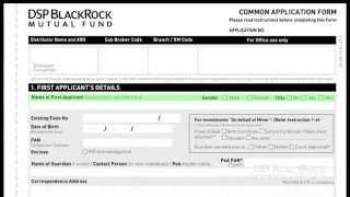 How to fill up the application form of a mutual fund scheme  Mutual Fund  ICICI Direct [upl. by Yklam]