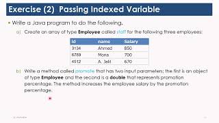 1D Lesson 16 Exercise 2 – Passing Indexed Variables to Methods 2022 [upl. by Ruyam]