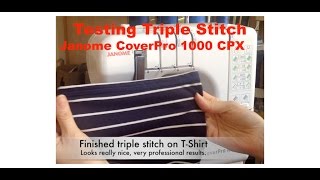 How to end a coverstitch Janome Coverpro 1000CPX [upl. by Nylaj]