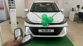 New Hyundai Aura 2024 model CNG New price features Mileage AURA CNG details New Hyundai Aura CNG [upl. by Nnairahs390]