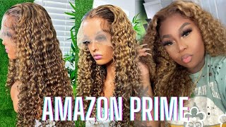 MUST SEE GLUELESS AMAZON PRIME HIGHLIGHT WIG  NO DYE NO BLEACH  UNICE HAIR [upl. by Lyrehc569]