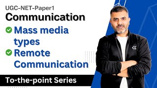 Mass Media and its types  Communication  UGCNETPaper 1 [upl. by Niuqauj]