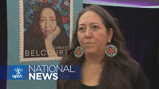 Canada Post issues stamp to honour work of Christi Belcourt  APTN News [upl. by Rivkah449]