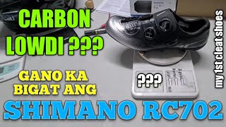 CLEAT SHOES SHIMANO RC7 UNBOXING amp 1ST IMPRESSION [upl. by Derman]