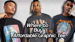 GRAPHIC TEESBest Places to Buy Affordable TShirts in 2021🦋💵 [upl. by Orella212]