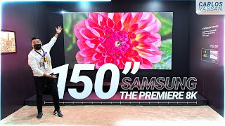 El proyector GIGANTE 8K de 150” pulgadas Samsung The Premiere 2023 [upl. by Garceau]