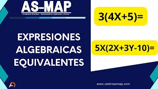 EXPRESIONES ALGEBRAICAS EQUIVALENTES [upl. by Mcclish926]