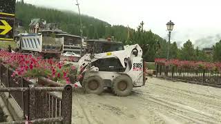 200 people evacuated from Cogne Cervinia under mud blanket after floods [upl. by Tessa]