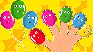 Palloncini Finger Famiglia  Cartoon per i bambini  compilazione  Popolare Filastrocca [upl. by Reginauld]