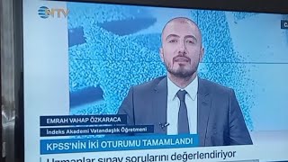 Emrah Vahap Özkaraca  NTV Doğru Tercih KPSS 2023 Değerlendirmesi [upl. by Adekram]