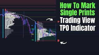 How To Mark Single Prints TPO Profile on Trading View [upl. by Gilpin]