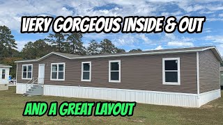 VERY GORGEOUS INSIDE amp OUT Double Wide Mobile Home Tradition By Clayton Homes [upl. by Auqenwahs]