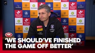 Longmuir laments Dockers 4th quarter fadeout I Fremantle Press Conference I Fox Footy [upl. by Oigufer]