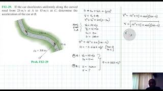 F12–29 Kinematics of a Particle Chapter 12 Hibbeler Dynamics Benam Academy [upl. by Dahcir]