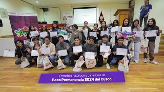 Ceremonia de Bienvenida a Nuevos Becarios de BecaPermanencia en Cusco [upl. by Yedarb212]