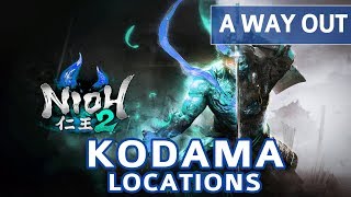 Nioh 2  A Way Out All Kodama Locations [upl. by Lorilyn]