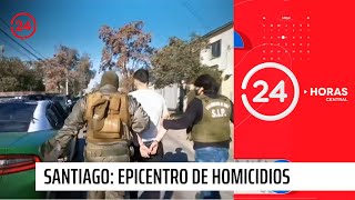 Comuna de Santiago el epicentro de los homicidios en Chile  24 Horas TVN Chile [upl. by Ayhay682]