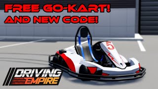 NEW GOKART amp CODE IN DRIVING EMPIRE  RaceLine [upl. by Iolanthe]