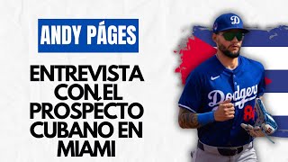 Entrevista con ANDY PÁGES en MIAMI  Pelota Cubana USA [upl. by Aydne]