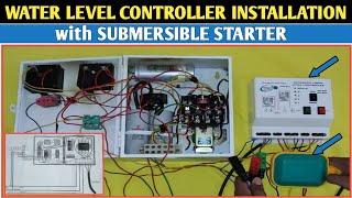 Automatic Water Level Controller Connection with Submersible Starter Water Level Controller Wiring [upl. by Engel142]