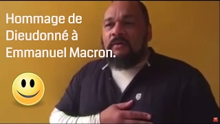 Dieudonné chante un hommage au nouveau président Emmanuel MACRON  INSOLITE [upl. by Stralka]