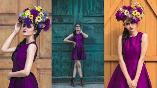 Outdoor Fashion Photoshoot  Floral theme portraits  Behind the scenes [upl. by Harmonia]