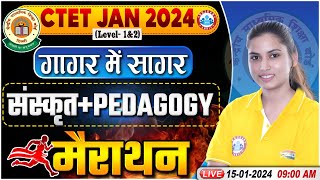 CTET Jan 2024 CTET Sanskrit Marathon Sanskrit गागर में सागर Sanskrit Pedagogy PYQs By Varsha Mam [upl. by Hsivat583]