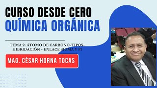 Tema 2 Átomo de carbono tipos hibridaciones enlaces sigma y pi [upl. by Setsero]