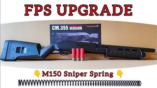 FPS Upgrade on Cyma CM355M Shotgun Trishot [upl. by Tawney]