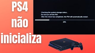 PS4 não inicializa Como tirar PS4 do MODO DE SEGURANÇA sem pendrive e sem PC [upl. by Silverstein]