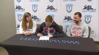 Jackson VandeVelde full interview on signing with Ohio Northern University for track and cross count [upl. by Pascoe662]