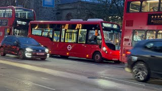 1 YEAR AT STOCKWELL Go Ahead London SK17HKC WS83 on Route 424 at Putney Bridge 25324 [upl. by Annayk]