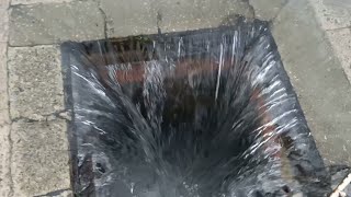 A BLOCKED Stormwater Drain amp SATISFYING WHIRLPOOL [upl. by Curson]