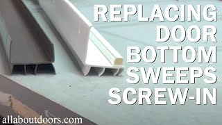 How to Replace a Door Bottom  Sweep ScrewIn Wraparound  Lshaped [upl. by Macrae205]