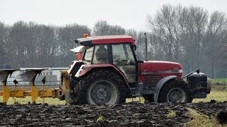 Ploegen met een Case 5150 in Oostwoud langs de N240 bij Medemblik  The Netherlands [upl. by Connors]