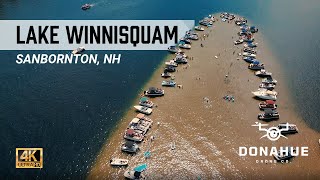 Lake Winnisquam 4K Drone Footage  New Hampshire Drone Shots  4K Drone Shots of NH Lake amp Boats [upl. by Ardussi294]