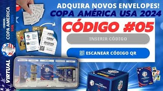 QUINTO CÃ“DIGO PROMOCIONAL GRÃTIS para RESGATAR um ENVELOPE no ÃLBUM VIRTUAL DA COPA AMÃ‰RICA USA 24 [upl. by Pettifer]