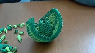 How to make 3d origami flower suport [upl. by Ramirol]