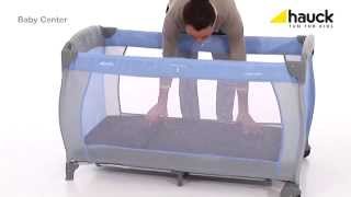 Hauck Baby Center Travel Cot  How To Fold and Build  BabySecurity [upl. by Zile]