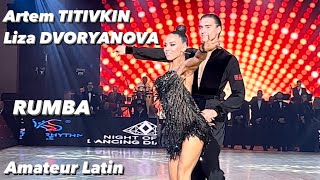 Artem Titivkin  Elizaveta Dvoryanova  Rumba  Azerbaijan Dance Festival 2023  Amateur Latin [upl. by Lubet]