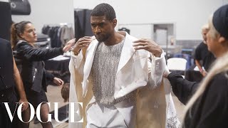 Inside Ushers Super Bowl Halftime Show Look  Vogue [upl. by Ponton]