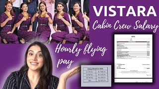 Cabin Crew Salary In Vistara  Cabin crew salaries in India Salary amp Contract Twinkle Anand [upl. by Droffig]