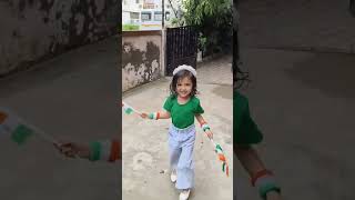 nanha Munna Rahi hu independenceday 15august cutebaby [upl. by Nerty]