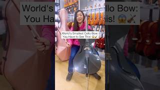 Worlds Smallest Cello Bow You Have to See This 😱🎻 cellomemes cellistlife [upl. by Squier]