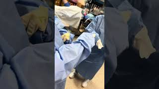 Surgical Skills  Gloving after gowning [upl. by Labotsirhc]