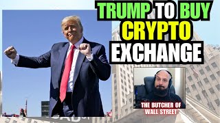 TRUMP DJT TO BUY CRYPTO EXCHANGE BAKKT  BKKT STOCK UP 162 [upl. by Lemon]