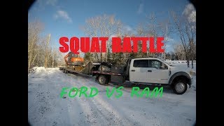 FORD F550 VS RAM 5500 30K SQUAT BATTLE [upl. by Clem491]