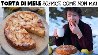 TORTA DI MELE dalle 3 consistenze SOFFICISSIMA dovete provarla  ricetta facile  Davide Zambelli [upl. by Dynah316]