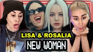 GAY LATINAS REACT to LISA  NEW WOMAN feat Rosalía Official Music Video [upl. by Adnilg]